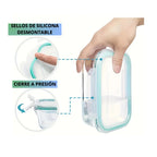 TUPPER RECTANGULARES 700ML | 1040 ML C/ TAPA