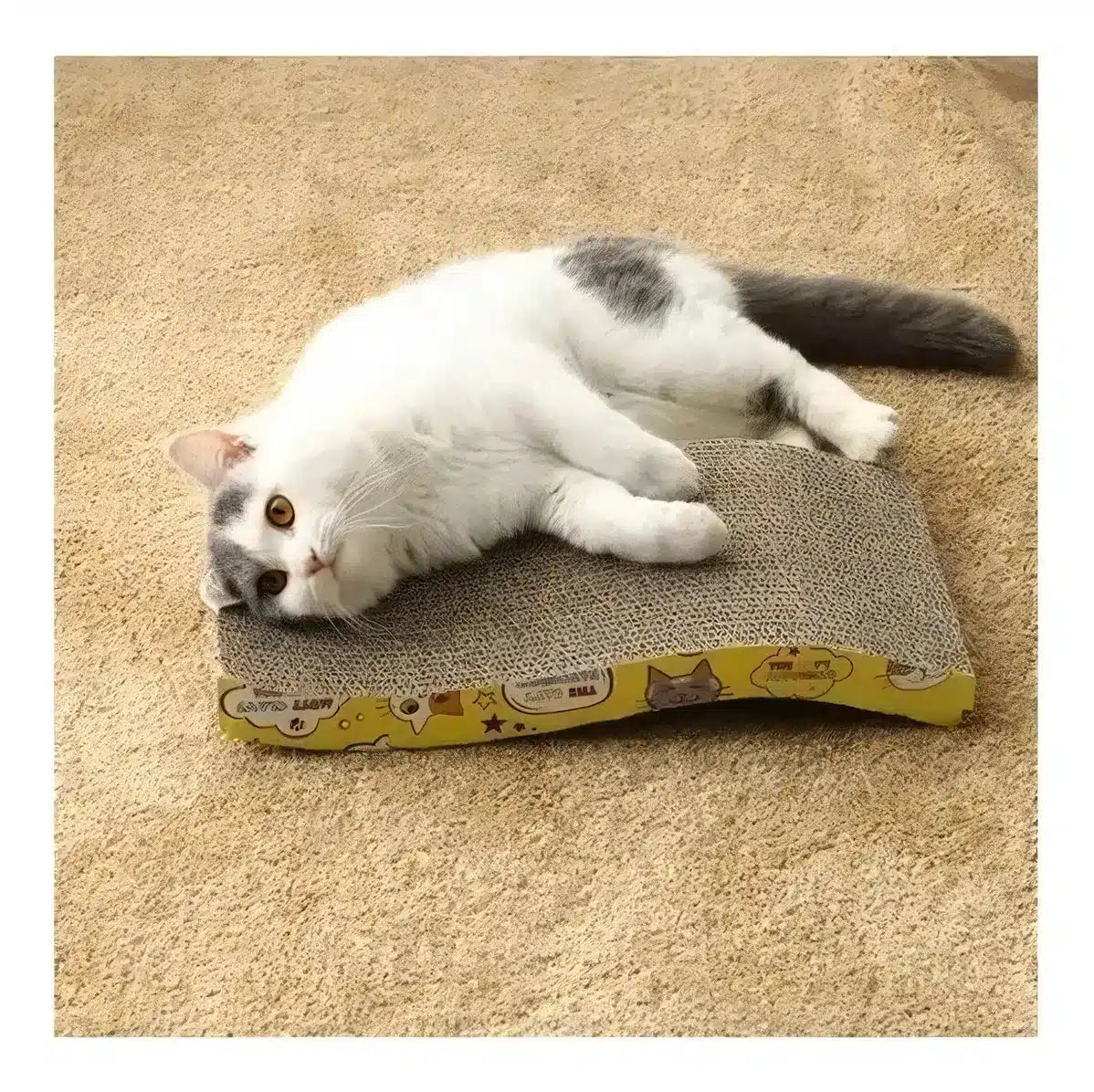 RASCADOR ONDULADO DE CARTÓN PARA GATOS 20 CM X 41 CM