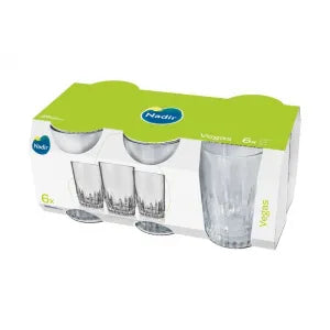 VASO VEGAS DE AGUA X 6 240 ML NADIR