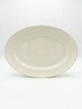 FUENTE DE LOZA BLANCA OVAL (5128) 26 X 18 CM