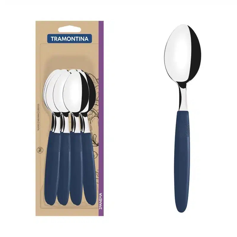CUCHARA DE SOPA IPANEMA AZUL X 12 UNIDADES