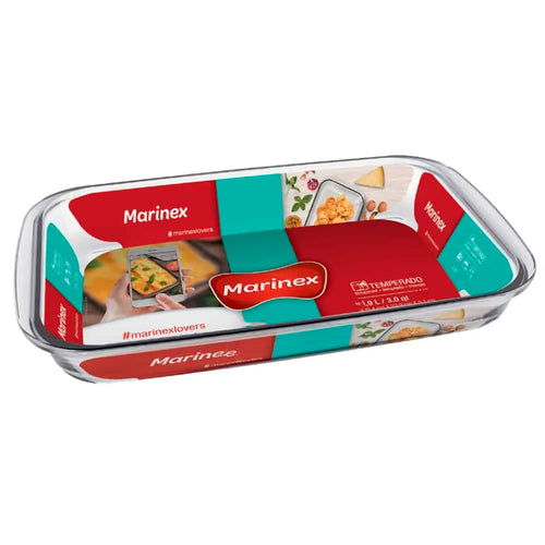 ASADERA DE VIDRIO 2900 ML RECTANGULAR