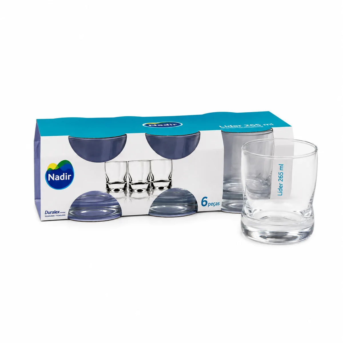VASO DE WHISKY AMASSADINHO 250 ML X 6