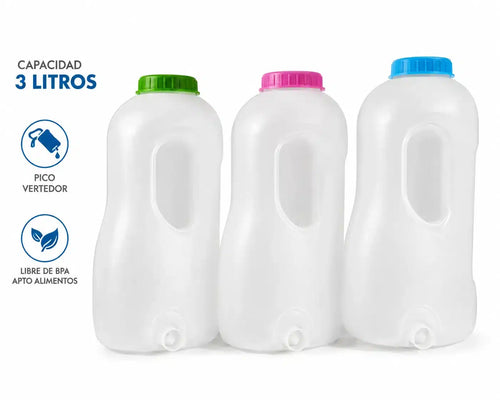 Bidón Plástico 3 L Pico Vertedor
