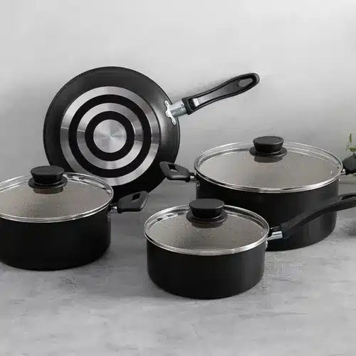 JUEGO DE BATERÍA LINZ NEGRO 7 PCS