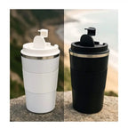 VASO TÉRMICO ACERO INOXIDABLE 500 ML | TAPA HERMÉTICA ANTIDERRAME 