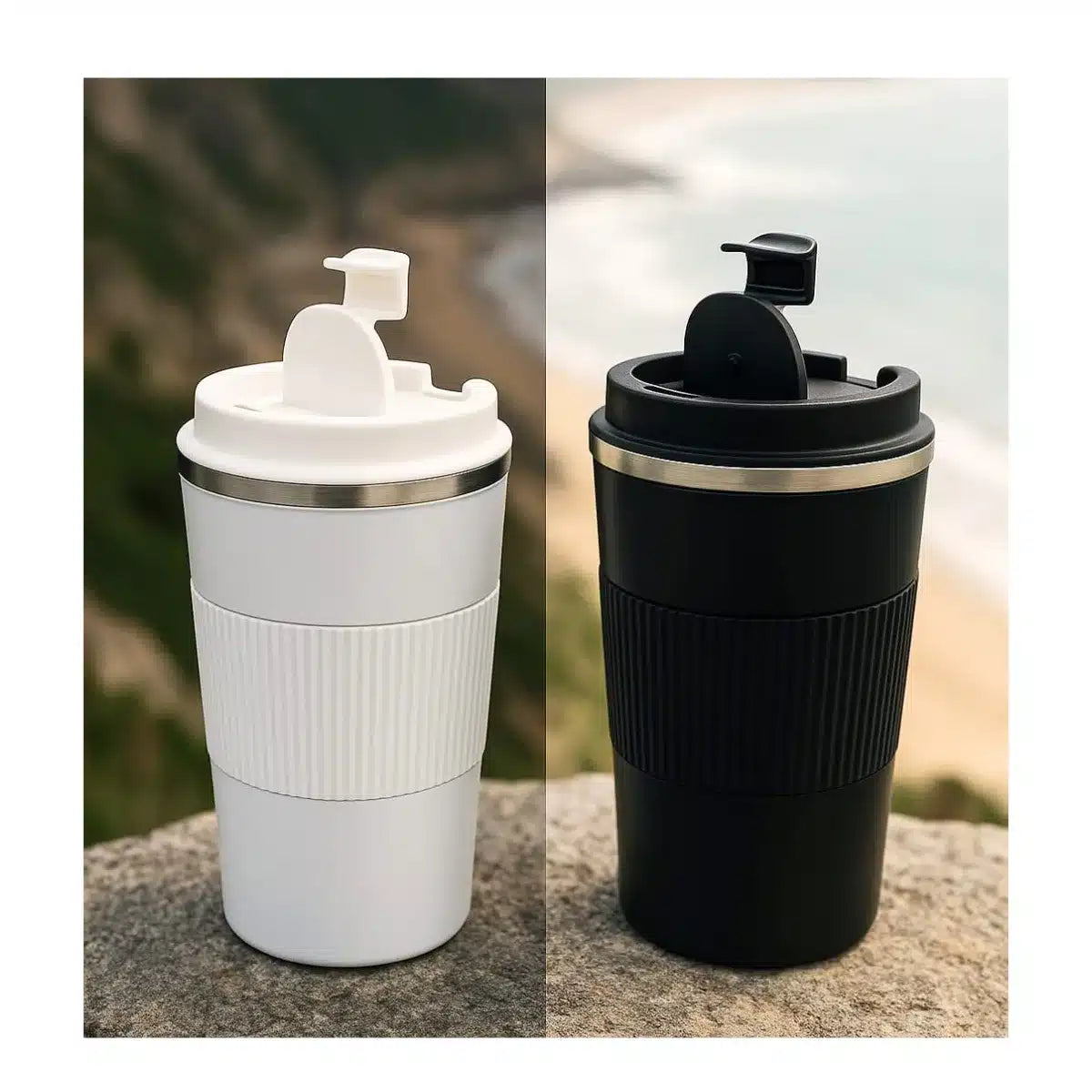 VASO TÉRMICO ACERO INOXIDABLE 500 ML | TAPA HERMÉTICA ANTIDERRAME 