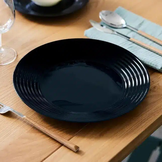 PLATO HONDO AROS HARENA NEGRO