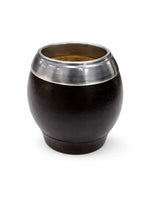 MATE CALABAZA FORRADO CON CUERO BASE REDONDA
