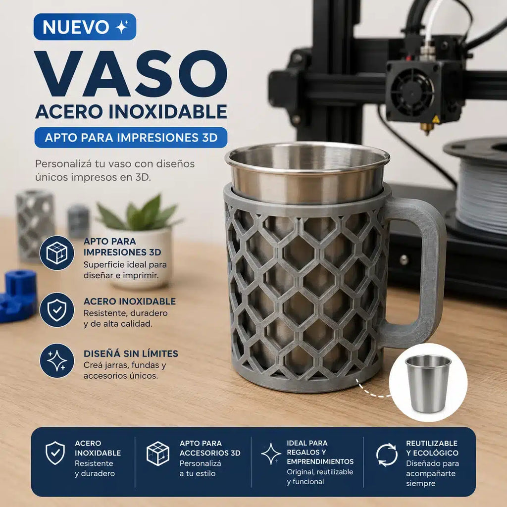 Vaso de Acero Inox 500 Ml