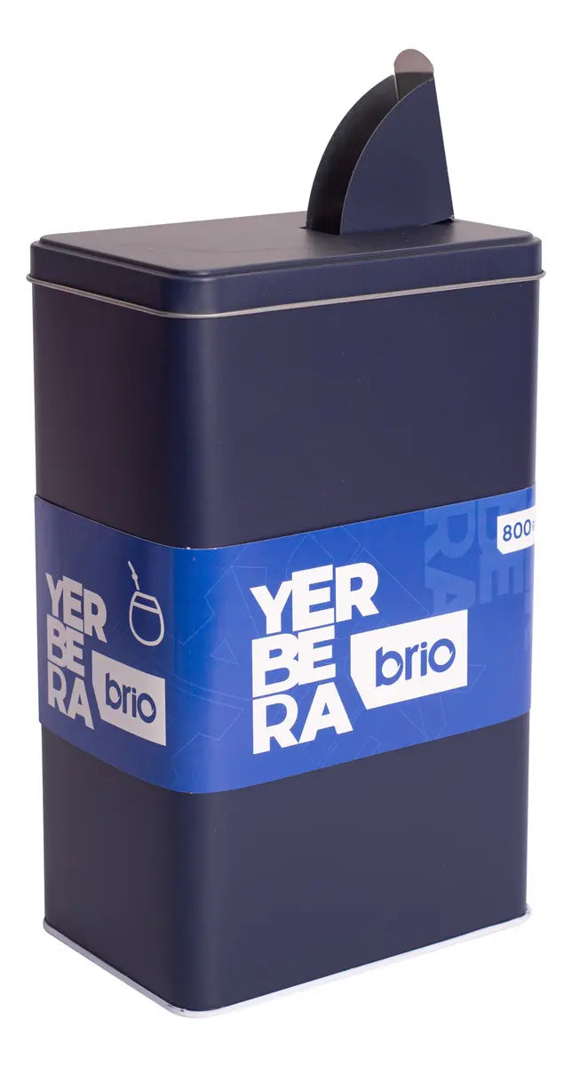 Yerbera Brio Hermética  – Lata Metálica con Pico Dosificador | Conserva Aroma y Frescura