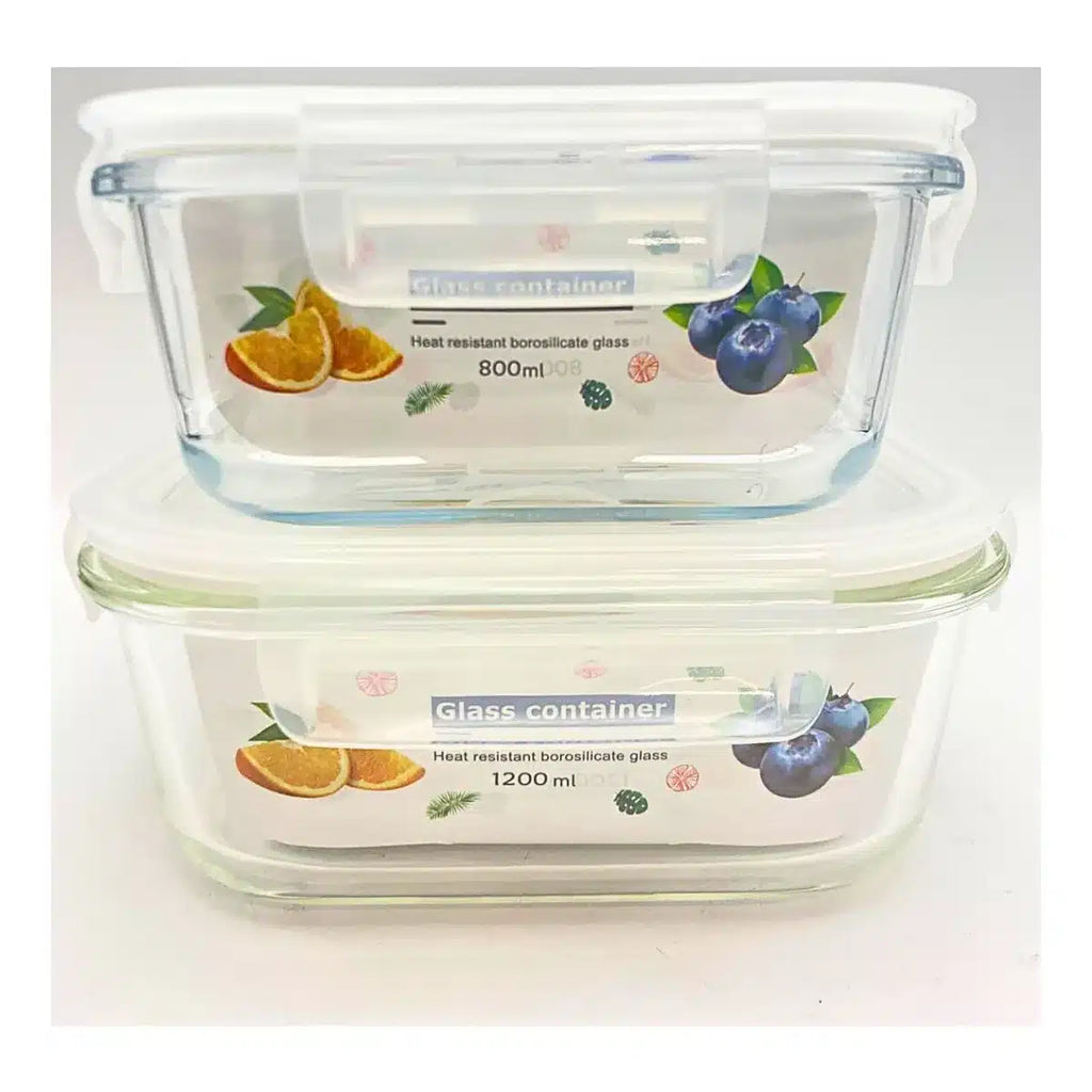 TUPPER CUADRADOS 800ML Y 1200 ML CON TAPA