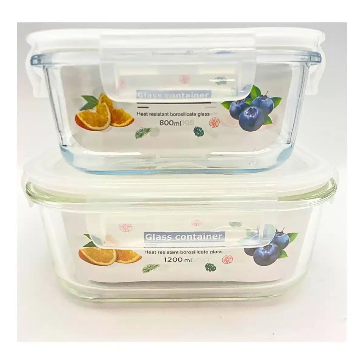 TUPPER CUADRADOS 800ML Y 1200 ML CON TAPA