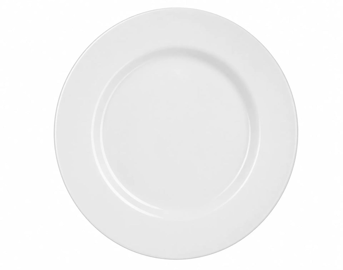 PLATO LLANO LOZA BLANCA 25CM PLAY (5241)