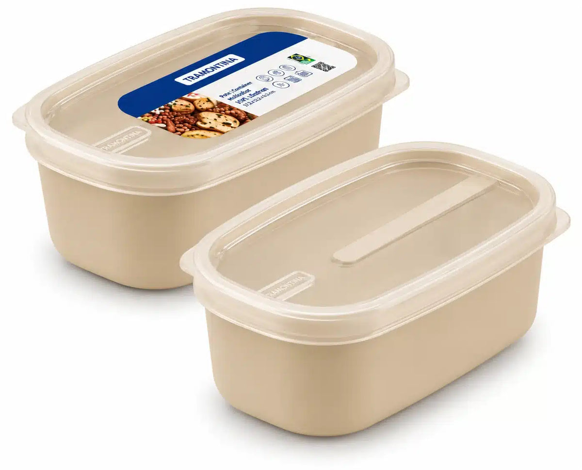 Tupper Rectangular Tramontina Arena 650 Ml 17.9 X 9.9 X 6.7 Cm