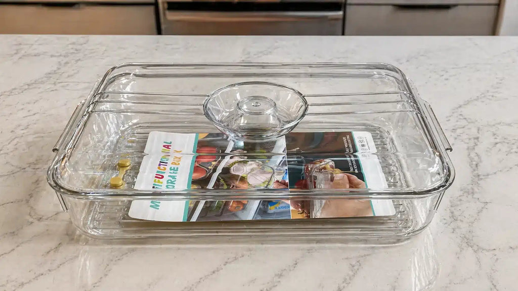 CONTENEDOR ACRILÍCO 32 X 20 X 7.5 RECTANGULAR