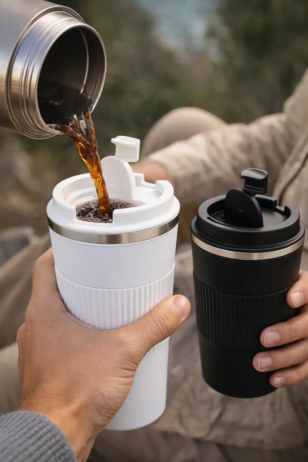 VASO TÉRMICO ACERO INOXIDABLE 500 ML | TAPA HERMÉTICA ANTIDERRAME 
