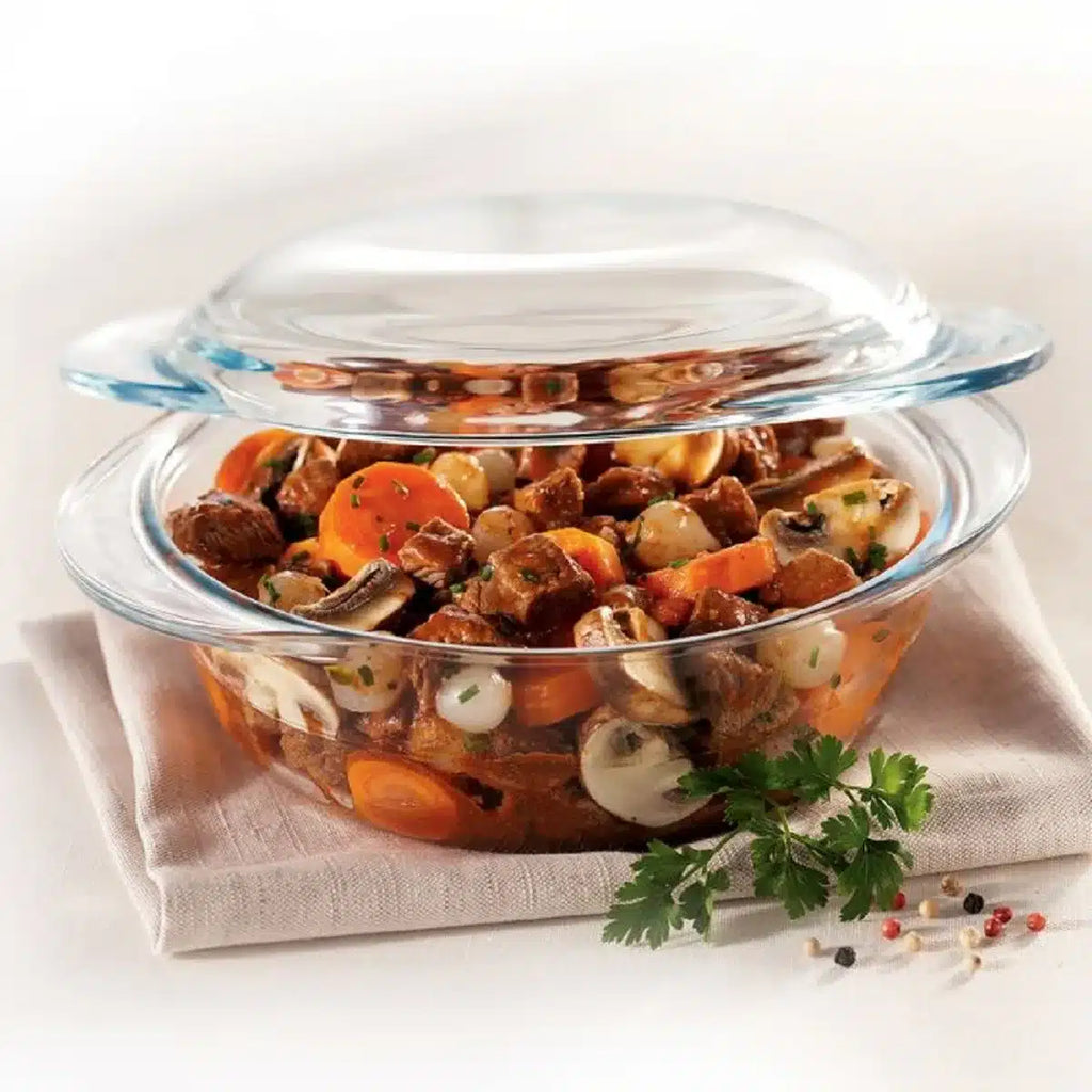 TERRINA ASADERA 700 ML REDONDA CON TAPA