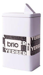 Yerbera Brio Hermética  – Lata Metálica con Pico Dosificador | Conserva Aroma y Frescura