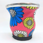 MATE VIDRIO CON DISEÑOS, VIROLA Y BASE