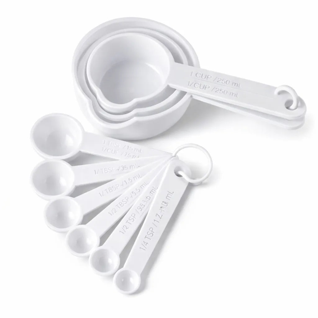 JUEGO MEDIDOR DE TAZAS + CUCHARAS