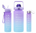 Set X 3 Botellas Motivacionales Multicolor