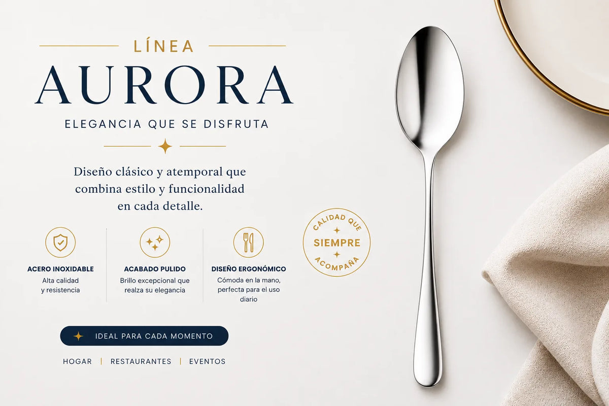 CUCHARA DE MESA 20 CM ACERO INOXIDABLE