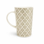 TAZA ALTA 13 8.5 CM DECORADA