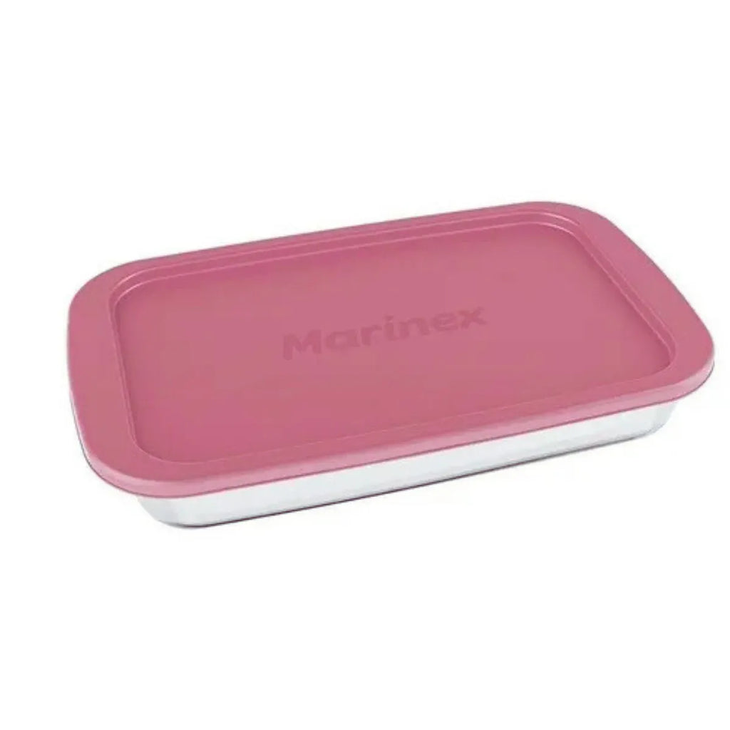 FUENTE 2200 ML VIDRIO TAPA PLÁSTICA RECTANGULAR