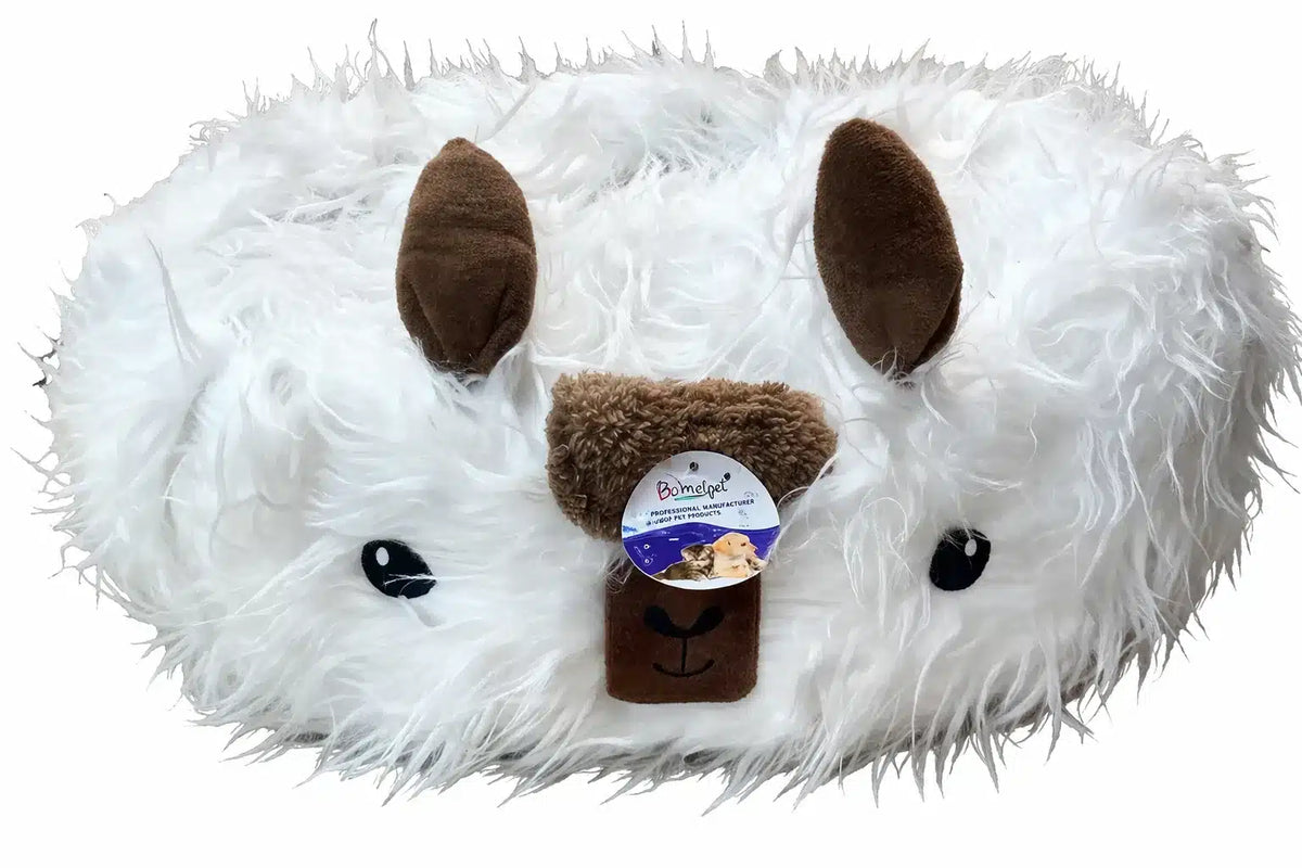 CUCHA ACOLCHADA FORMA ALPACA, FONDO IMPREMIABLE