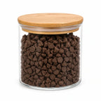 FRASCO DE VIDRIO TAPA BAMBOO 800 ML