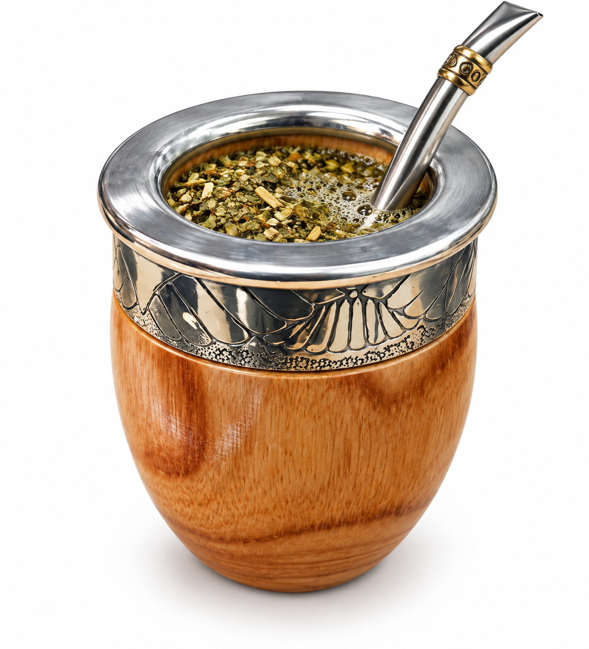 Mate Imperial de Madera con Alpaca
