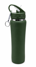 BOTELLA DEPORTIVA TÉRMICA 500ML ACERO ENGANCHE