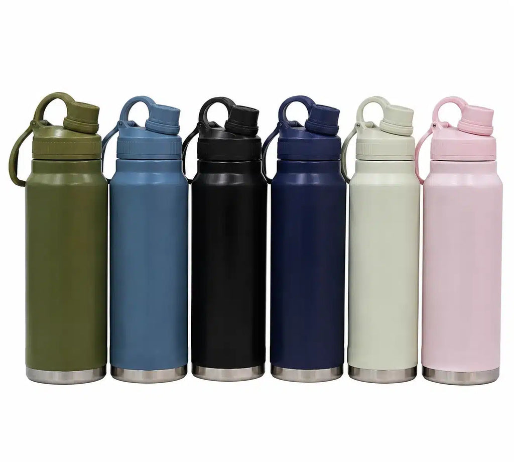 BOTELLA DEPORTIVA 800 ML ACERO LINEAL COLORES SURTIDOS
