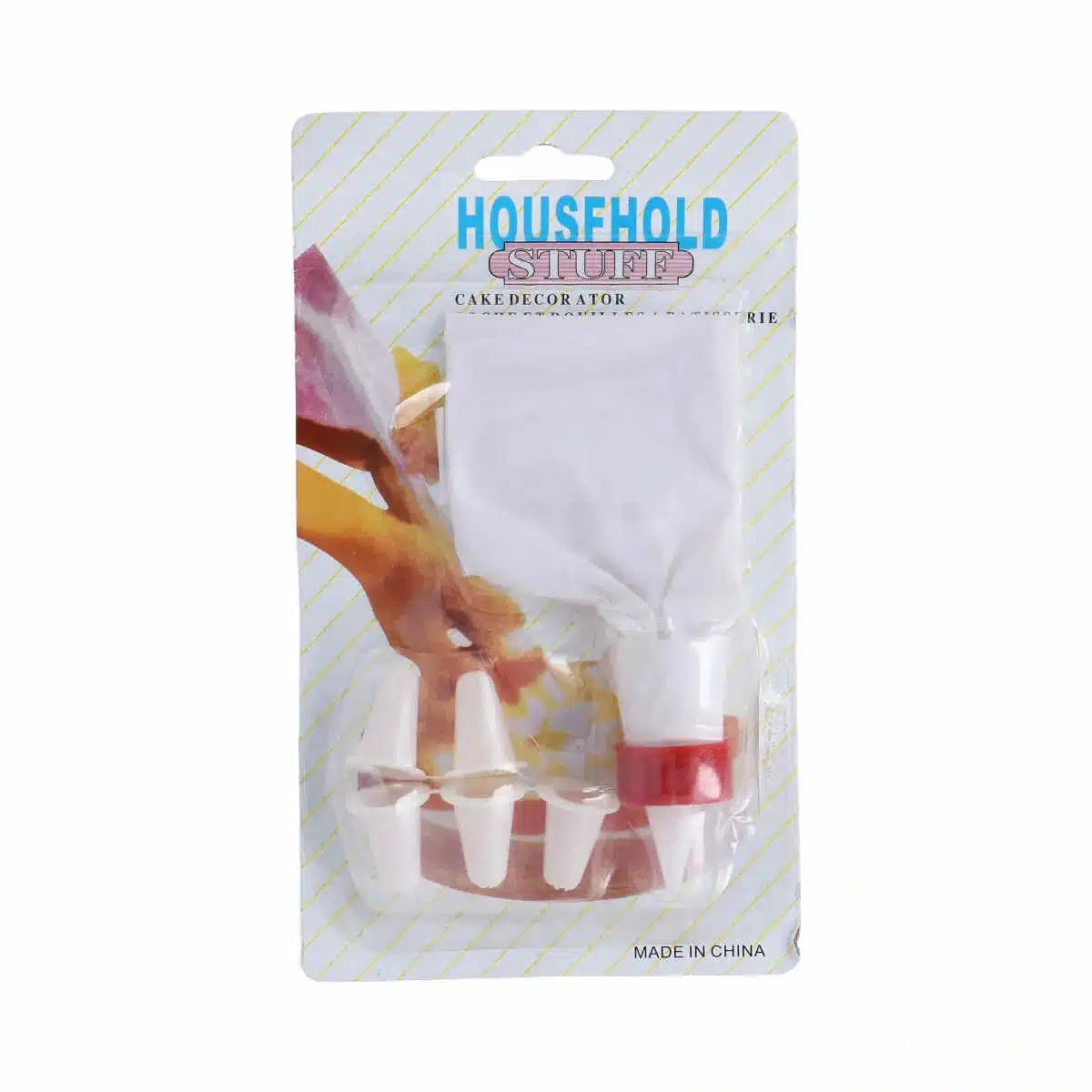 DECORADOR TORTA MANGA 6 PUNTEROS PLASTICO E3-26 - DU601