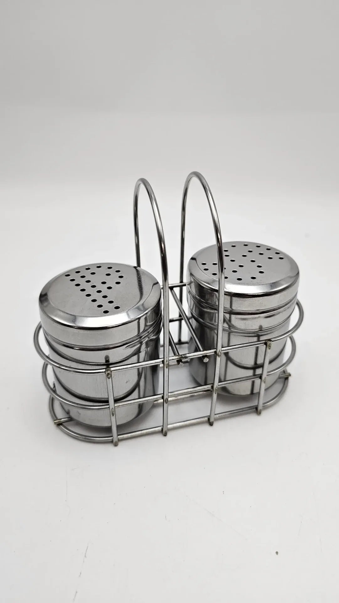 SET SALERO Y PIMENTERO ACERO INOX 6 CM