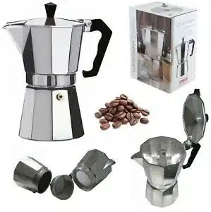 CAFETERA ITALIANA  DE ALUMINIO 12 TAZAS 600 ML