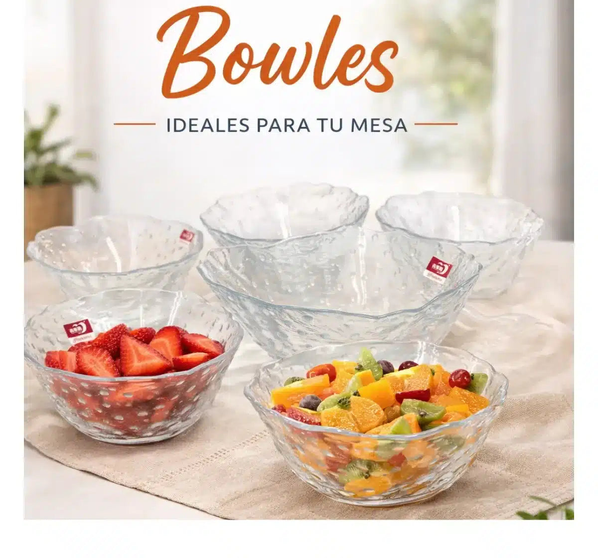 JUEGO 7 PIEZAS VIDRIO PUNTOS Y ESCAMAS
