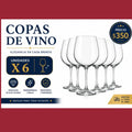 COPA DE VINO 330 ML X 6