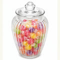 BOLLÓN RAYADO 2200 ML VIDRIO TAPA (1718)