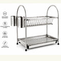 ESCURREPLATO 2 PISOS ACERO INOX 55 X 27 X 45 CM