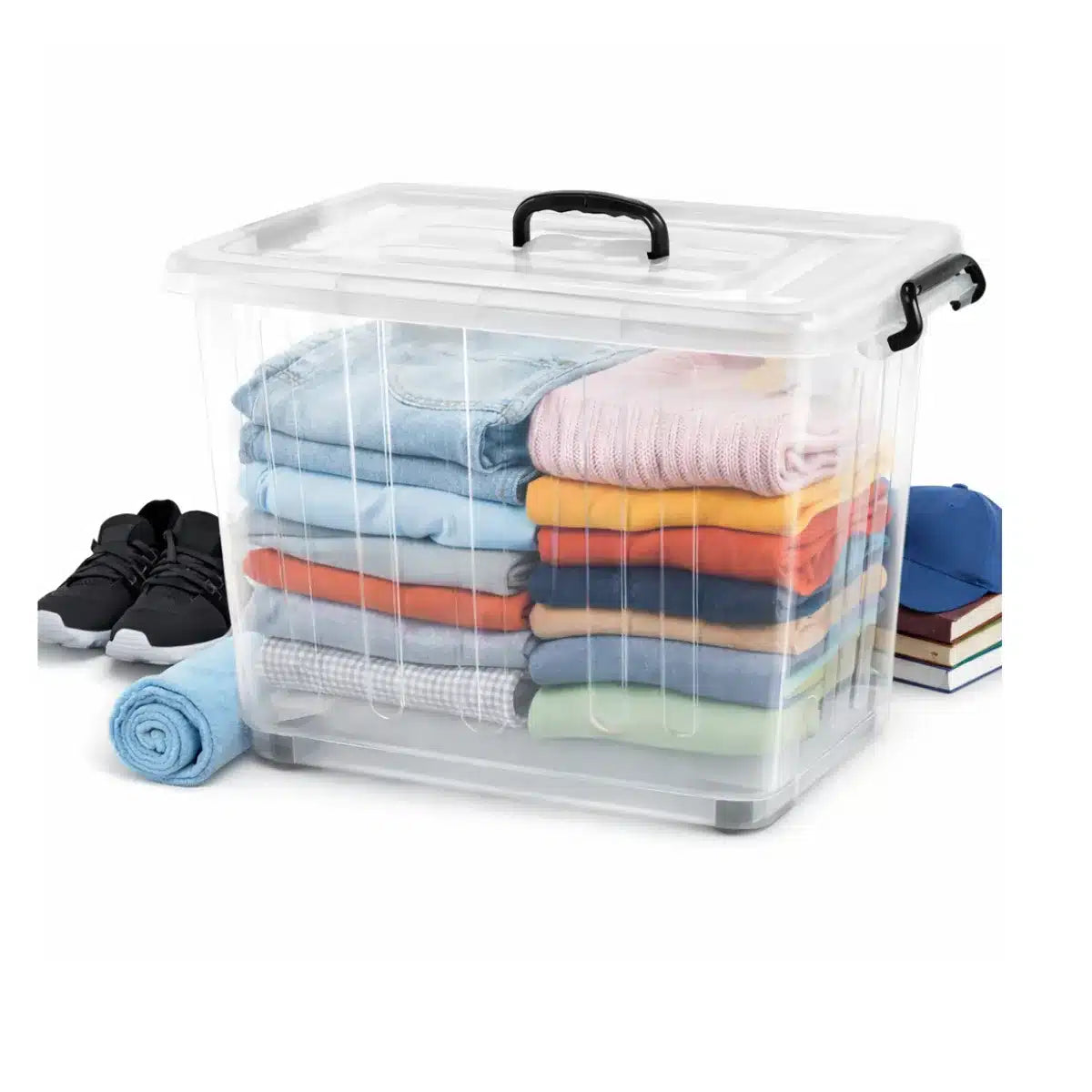 CAJA ORGANIZADORA 40 X 28 X 22,5 CM PLÁSTICO