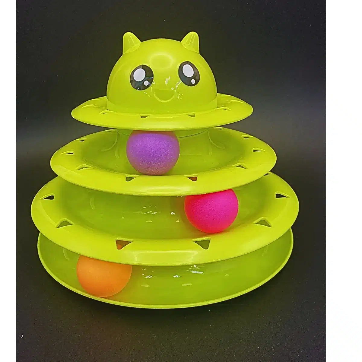 JUEGO DE 3 NIVELES CON PELOTAS PARA GATOS