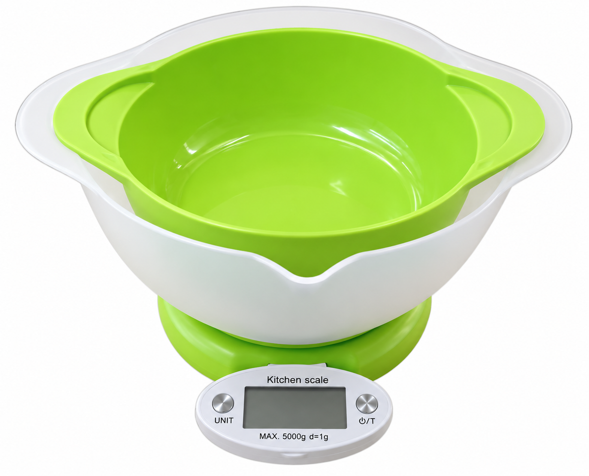 Balanza de Cocina Digital con 2 Bowl Plásticos (0063)