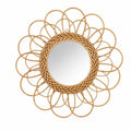 ESPEJO MANDALA FLOR 34 CM BAMBOO HOME