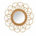ESPEJO MANDALA FLOR 34 CM BAMBOO HOME