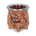 MATE CERÁMICA FORRADO PIROGRABADO