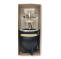 Set Mate de Cerámica de Cuero + Bombilla en Caja
