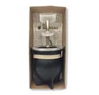 Set Mate de Cerámica de Cuero + Bombilla en Caja