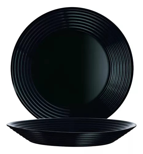 PLATO HONDO AROS HARENA NEGRO